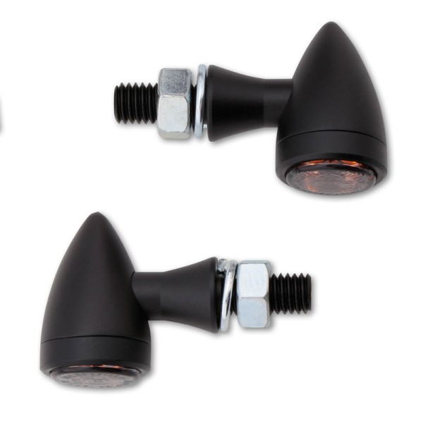 Clignotant LED HIGHSIDER smart Sixteen Bullet homologué - verre fumé - la paire