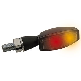 Feu arrière LED HIGHSIDER feu de stop, clignotant BLAZE, noir, teinté