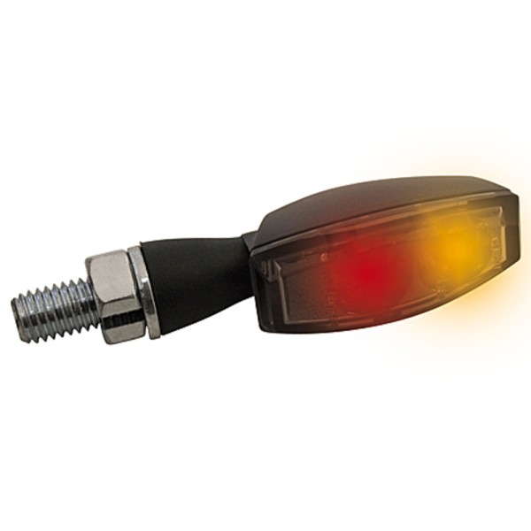 Feu arrière LED HIGHSIDER feu de stop, clignotant BLAZE, noir, teinté