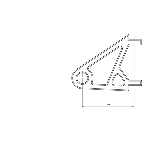Jeu de support de phare HIGHSIDER pro XS - Ø 38-41 mm - noir