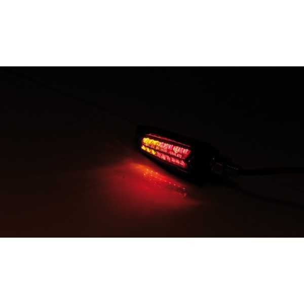 Feu arrière LED HIGHSIDER, feu stop, clignotant ARC, noir