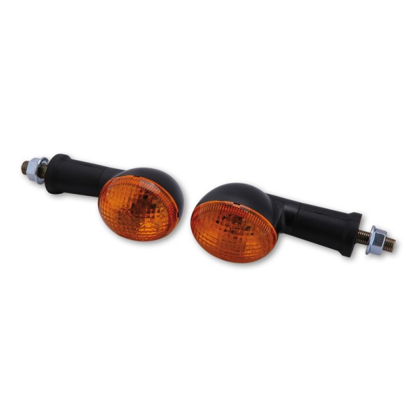 Clignotants HIGHSIDER smart OVAL Mini - noir