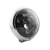 Feu avant LED HIGHSIDER pro HD-Style Type 11 - 7 pouces - avec TFL - homologué E - chromé - à l\'unité