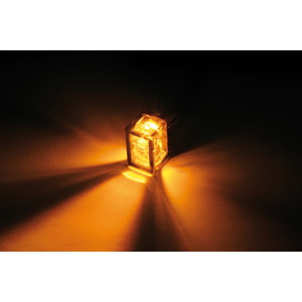 Clignotant LED HIGHSIDER smart Micro Cube-V homologué - verre fumé - la paire