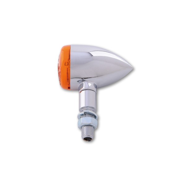 Clignotant HIGHSIDER smart Bullet Light homologué - verre orange - la paire
