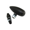 Feu arrière à LED HIGHSIDER Micro-Bullet, noir, teinté