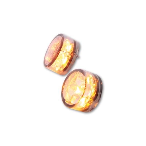 Clignotant LED HIGHSIDER smart Module Sixteen homologué - verre fumé - la paire