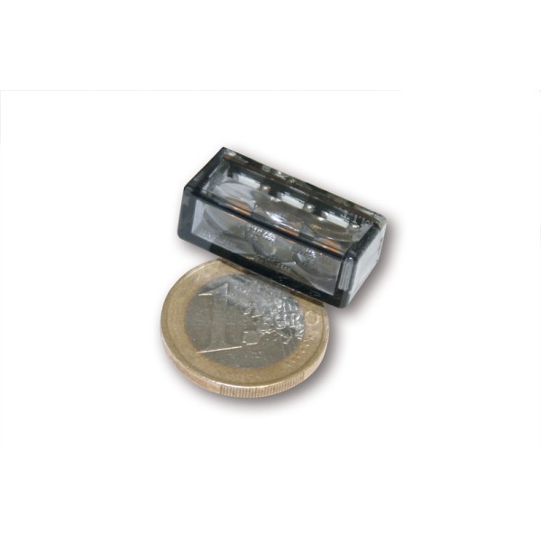 Clignotant LED HIGHSIDER smart Cube-H homologué - verre fumé - la paire