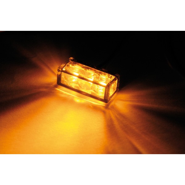 Clignotant LED HIGHSIDER smart Cube-H homologué - verre fumé - la paire