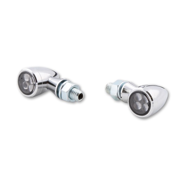 Clignotant LED HIGHSIDER smart Sixteen Bullet homologué - verre fumé - la paire