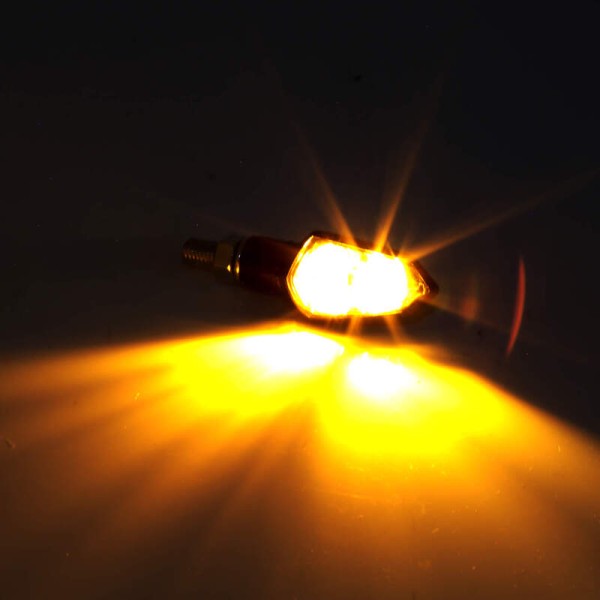 Clignotant LED HIGHSIDER smart Shield-TS homologué - verre fumé - la paire