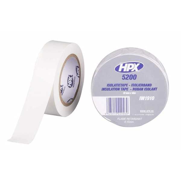 Ruban adhésif isolant HPX blanc 19mm x 10m