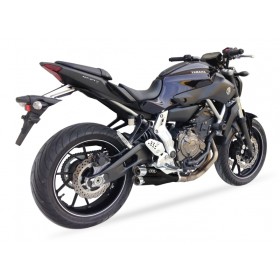 Ligne complète IXIL Hyperlow inox noir / alu poli - Yamaha MT-07