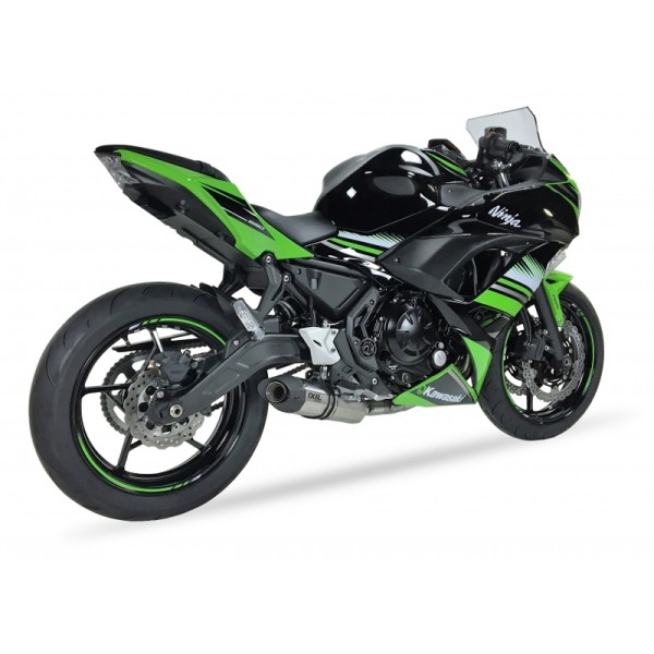 Ligne complète IXIL Hexoval Xtrem inox / inox noir - Kawasaki Z 650 Ninja