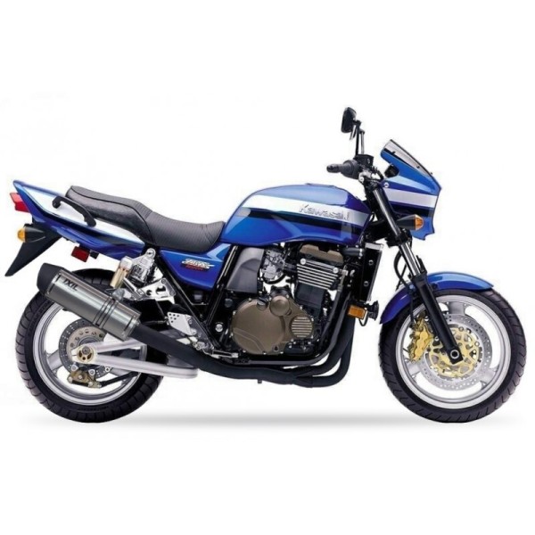 Silencieux IXIL Hexoval Xtrem inox / alu noir - Kawasaki ZRX 1100