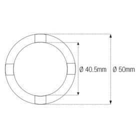 Douille à créneaux JMP pour bras oscillant/chassis Øint.40,5mm/Øext.50mm 4 crans Honda