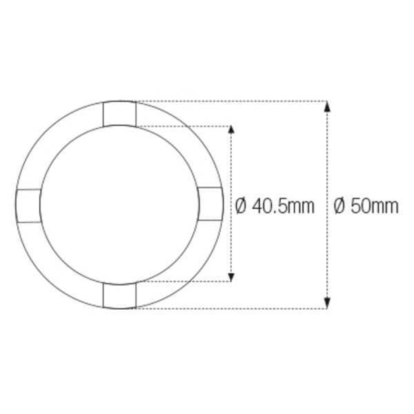 Douille à créneaux JMP pour bras oscillant/chassis Øint.40,5mm/Øext.50mm 4 crans Honda