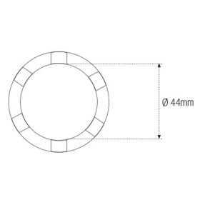 Douille à créneaux JMP Ø44mm 3/8''