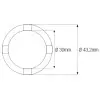 Douille à créneaux JMP pour bras oscillant/chassis Øint.30mm/Øext.43,2mm 4 crans Suzuki