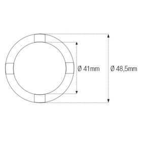 Douille à créneaux JMP pour colonne de direction Øint.41mm/Øext.48,5mm 4 crans Honda