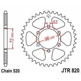 Couronne JT SPROCKETS acier standard 820 - 520