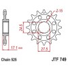 Pignon JT SPROCKETS acier standard 749 - 525
