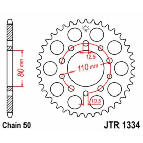 Couronne JT SPROCKETS acier standard 1334 - 530