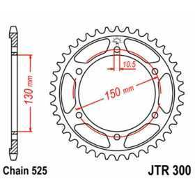 Couronne JT SPROCKETS acier standard 300 - 525