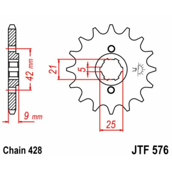 Pignon JT SPROCKETS acier standard 576 - 428