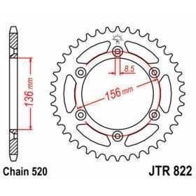 Couronne JT SPROCKETS acier standard 822 - 520