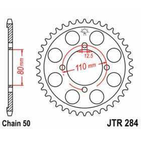 Couronne JT SPROCKETS acier standard 284 - 530