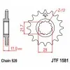 Pignon JT SPROCKETS acier standard 1581 - 520