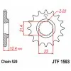 Pignon JT SPROCKETS acier standard 1593 - 520
