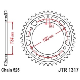 Couronne JT SPROCKETS Acier Standard - 525