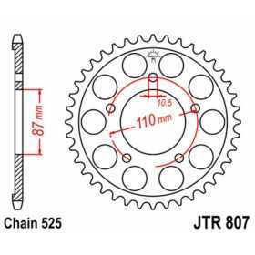 Couronne JT SPROCKETS acier standard 807 - 525