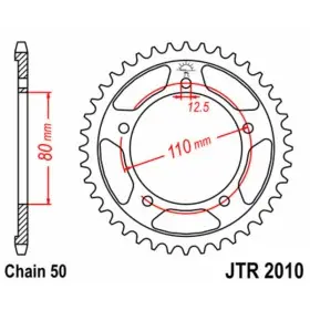 Couronne JT SPROCKETS acier standard 2010 - 530