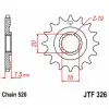 Pignon JT SPROCKETS acier standard 326 - 520