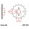 Pignon JT SPROCKETS acier standard 274 - 428