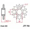 Pignon JT SPROCKETS acier standard 704 - 525