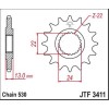 Pignon JT SPROCKETS acier standard 3411 - 520