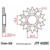 Pignon JT SPROCKETS acier anti-boue 432 - 520