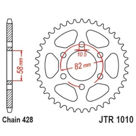 Couronne JT SPROCKETS Acier Standard - 428