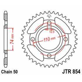 Couronne JT SPROCKETS acier standard 854 - 530