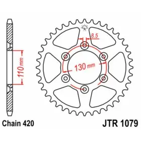 Couronne JT SPROCKETS acier standard 1079 - 420