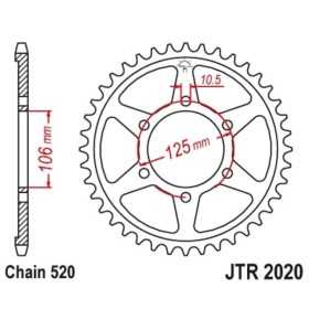 Couronne JT SPROCKETS Acier Standard - 520