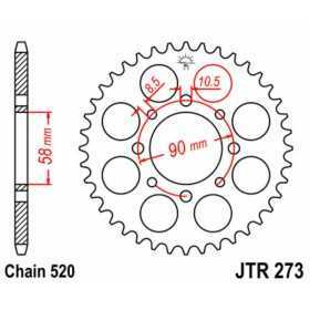 Couronne JT SPROCKETS acier standard 273 - 520