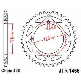 Couronne JT SPROCKETS acier standard 1466 - 428