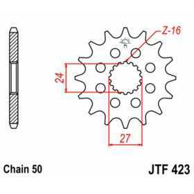 Pignon JT SPROCKETS acier standard 423 - 530
