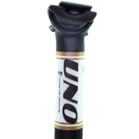 Tige de selle de vélo UNO L : 350 mm Ø31,6 Noir/blanc