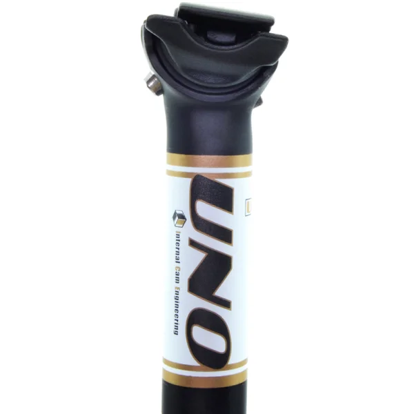 Tige de selle de vélo UNO L : 350 mm Ø31,6 Noir/blanc